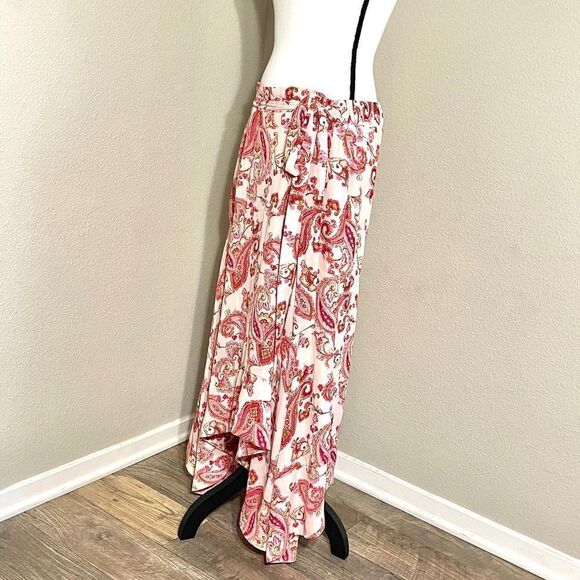 Curations High-Low Skirt Blush Paisley - Picture 4 of 8